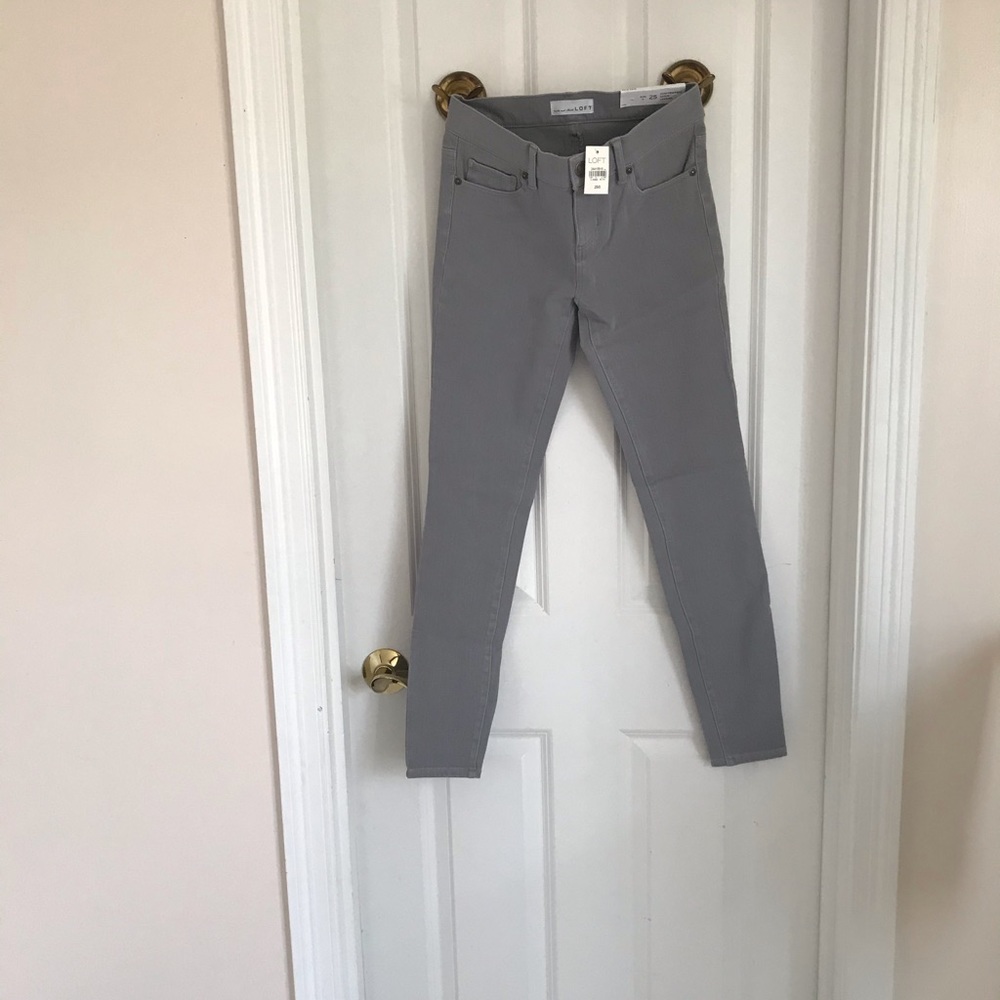 Ann Taylor loft 4 way stretch Denim leggings - Picture 2 of 6